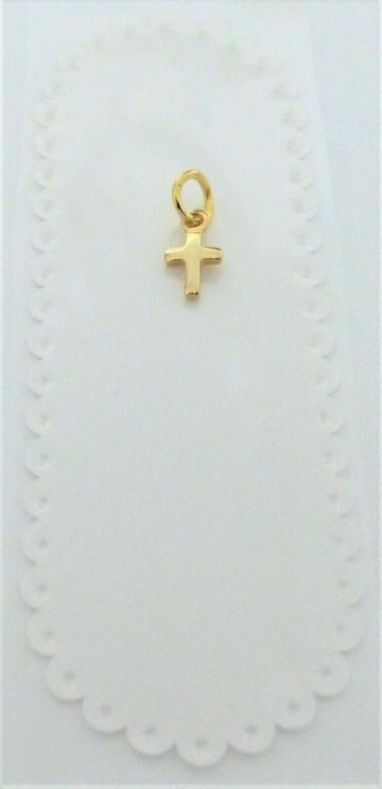 Small Tiny Cross Pendant Charm Minimalist Please Choose Color.