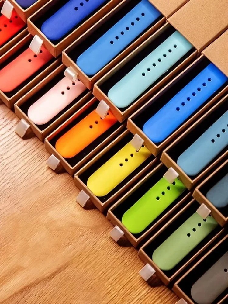 For Apple Watch Silicone Band Strap Series SE 1 2 3 4 5 6 7 Sports 38/40/42/44mm