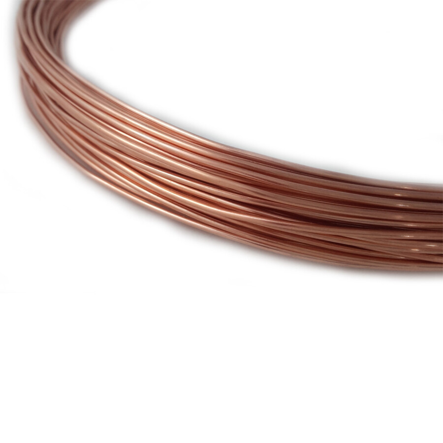 99.9% Pure Copper wire Half Hard Round 16 18 19 20 22 24 Gauge Made in USA