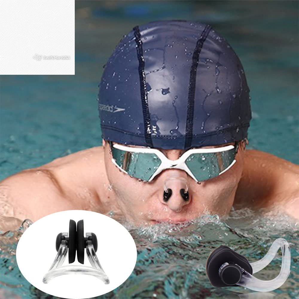 10Pcs Nose Clip for Swimming Nose Plugs for Kids and Adults Multi-Color