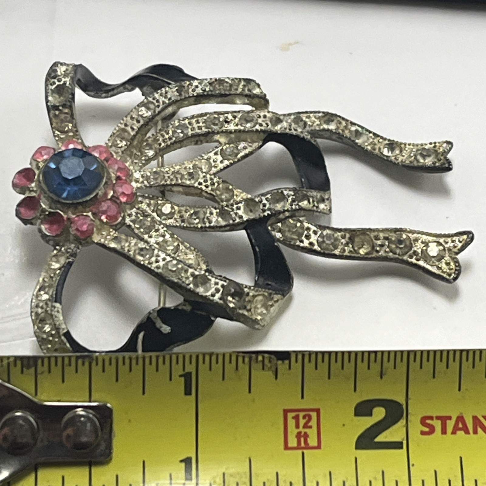 Vintage Marcel Boucher Bow Knot Brooch, See Photos, RARE ART DECO COLLECTIBLE!
