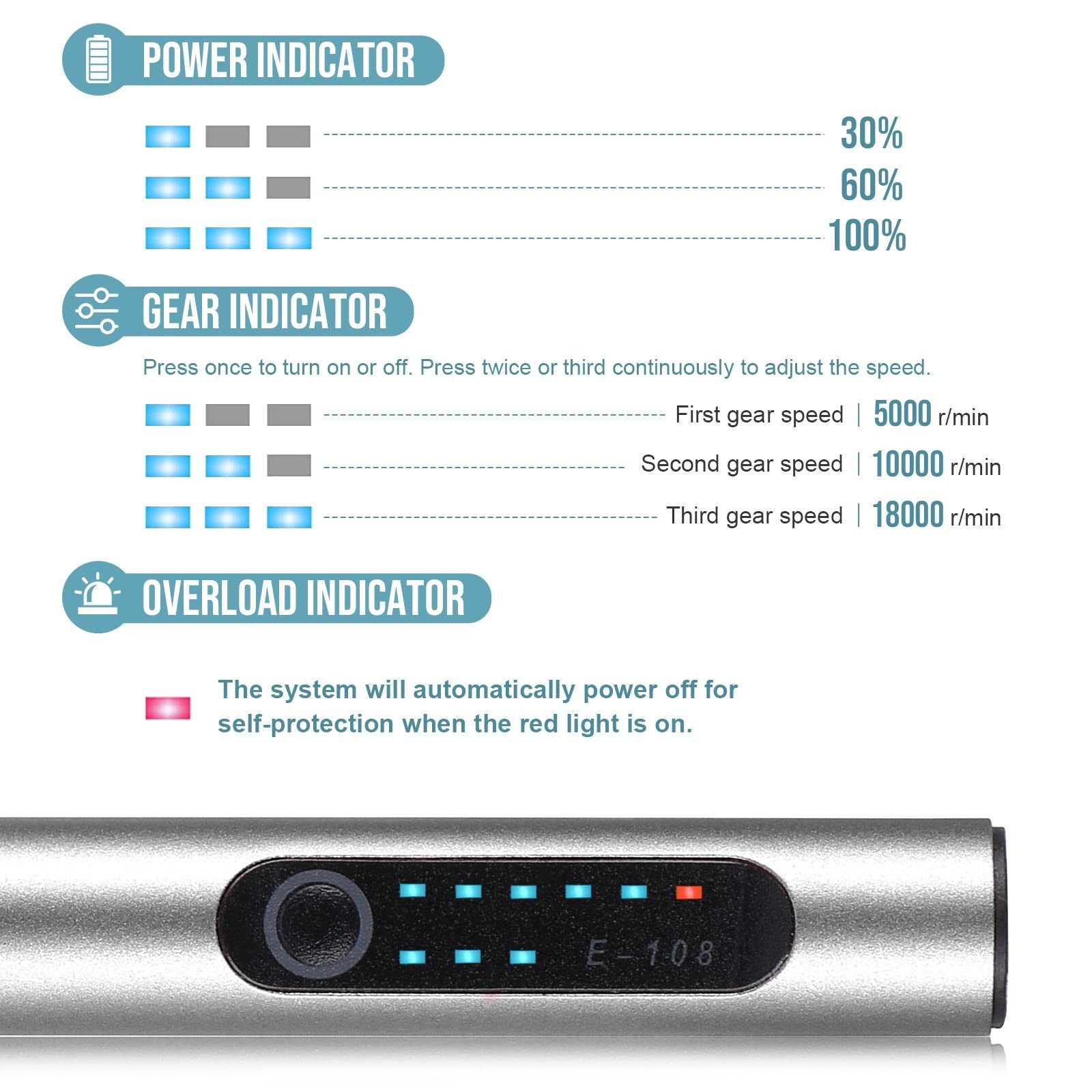 USB Rechargeable Electric Engraving Pen, 37 Bits Cordless Engraver for Jewelry