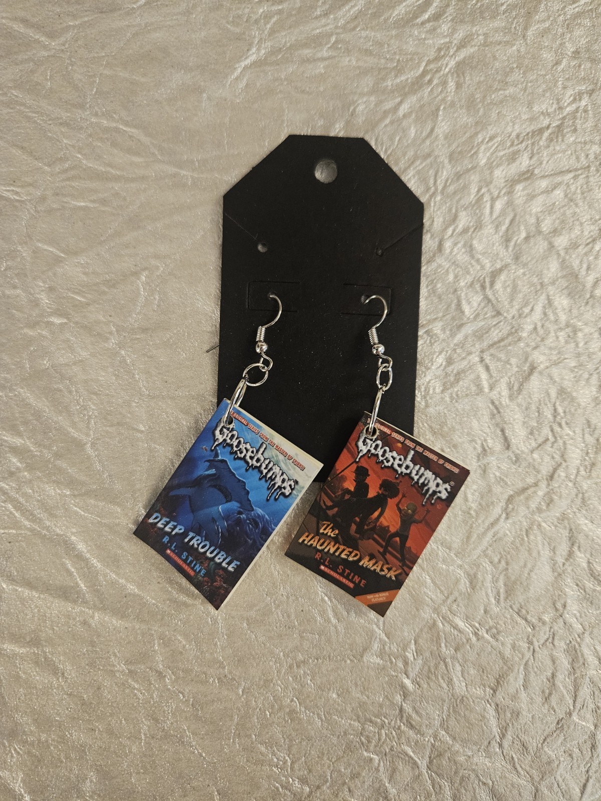 Goosebumps Book Earrings, The Haunted Mask And Deep Trouble