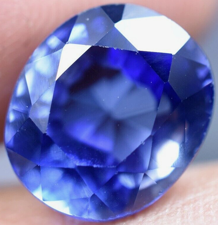 Extremely Rare & Flawless 7.25 CT Natural Benitoite GGL Certified Loose Gemstone
