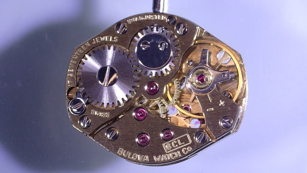 Bulova 6CL Mechanical Watch Movement, Grey, Stainless Steel