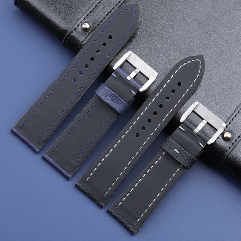 Fit for Blancpain Fifty Fathoms Watch 5000 5015 23mm Nylon Canvas Strap