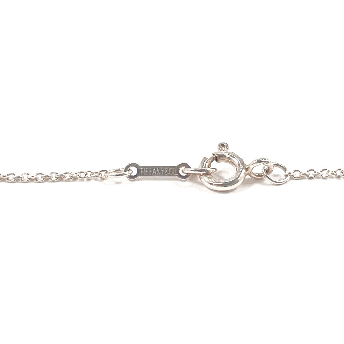 TIFFANY&Co. Necklace Infinity cross Elsa Peretti Silver925 accessory Women
