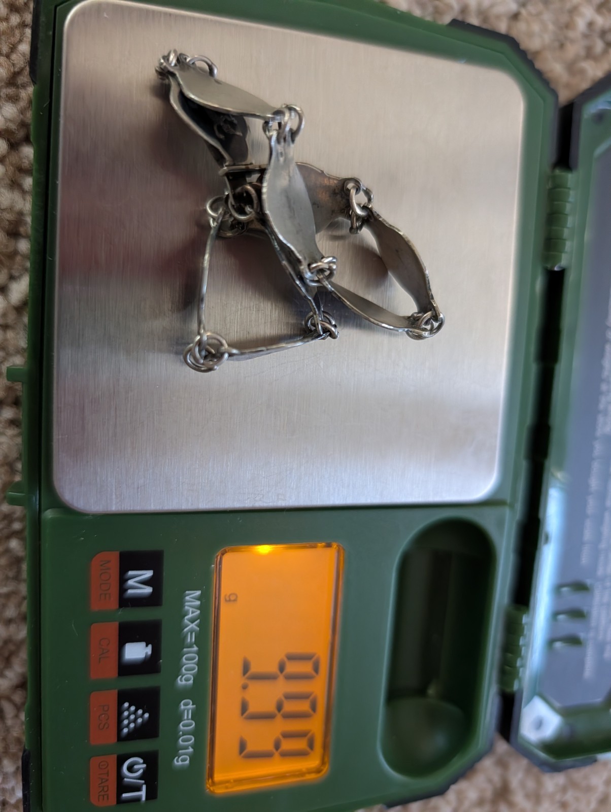 Vintage Siam Sterling Silver Link Bracelet 7″
