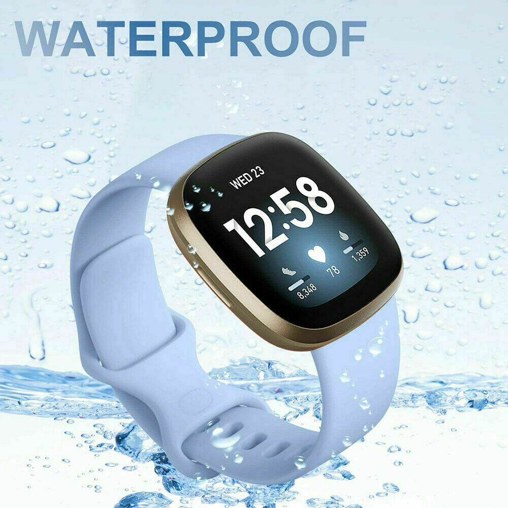 New For Fitbit Versa 3 / Sense Watch Strap Replacement Silicone Sport Wrist band