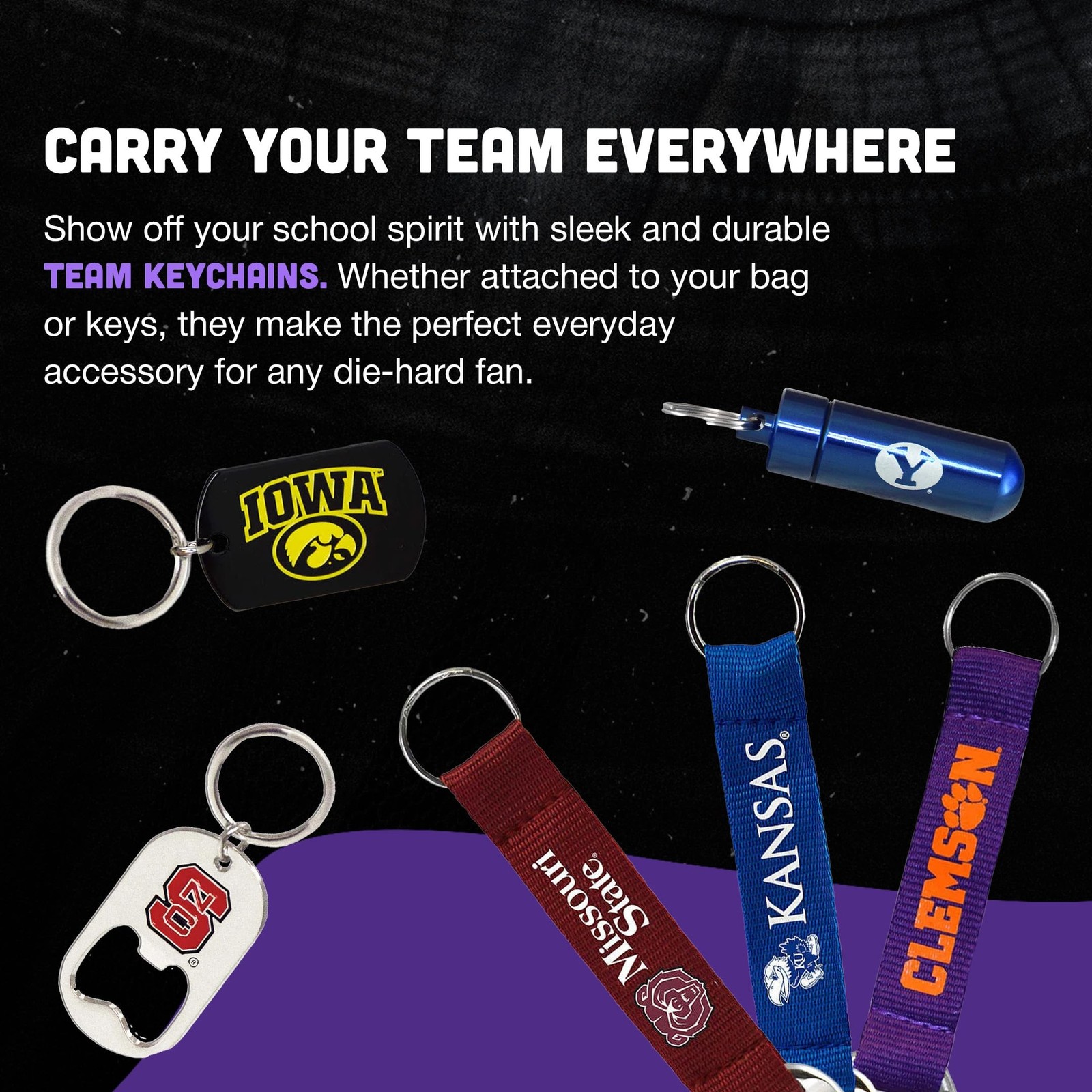 Fan Frenzy Gifts Charm Bracelet Officially Licensed NCAA College Bracelets | …