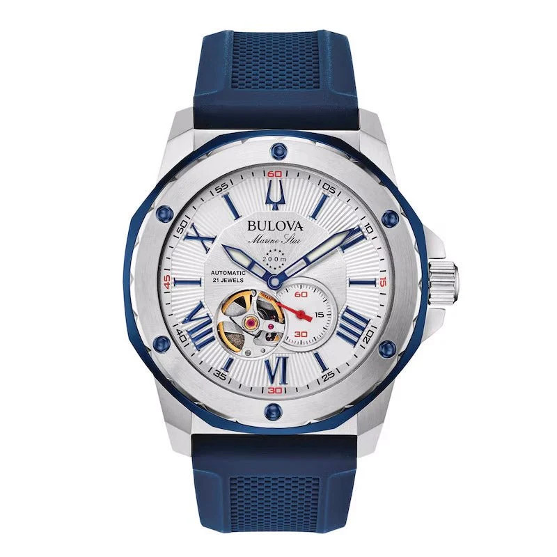 Bulova 98A225 Mens Marine Star White Watch