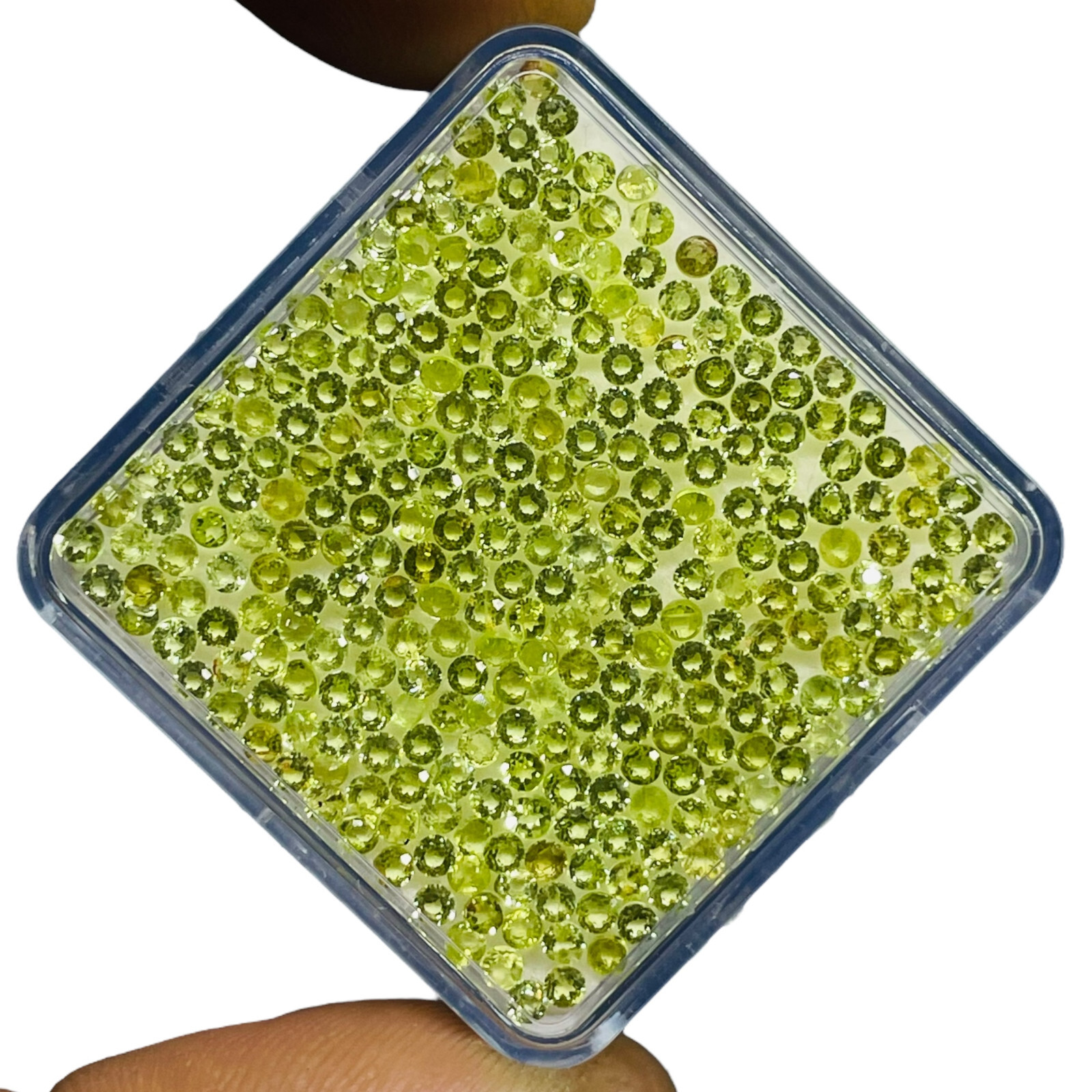 250 Pcs Natural Peridot 2mm Round Cut Loose Untreated Wholesale Gemstones Lot