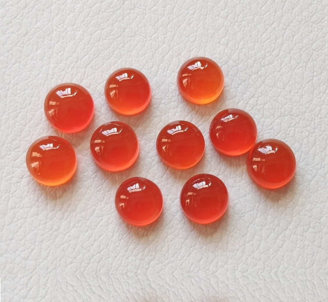Natural Red Onyx Round Cabochon 3mm To 25mm Loose Gemstone