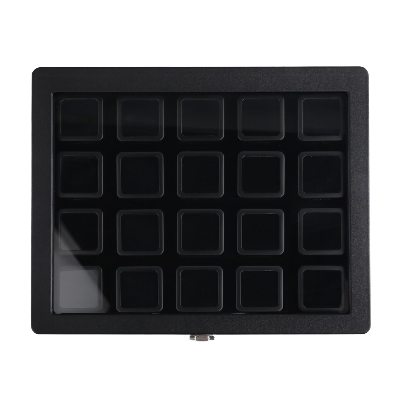 GemTrue Lockable Diamond Box Set with Viewing Window Reversible Cushion