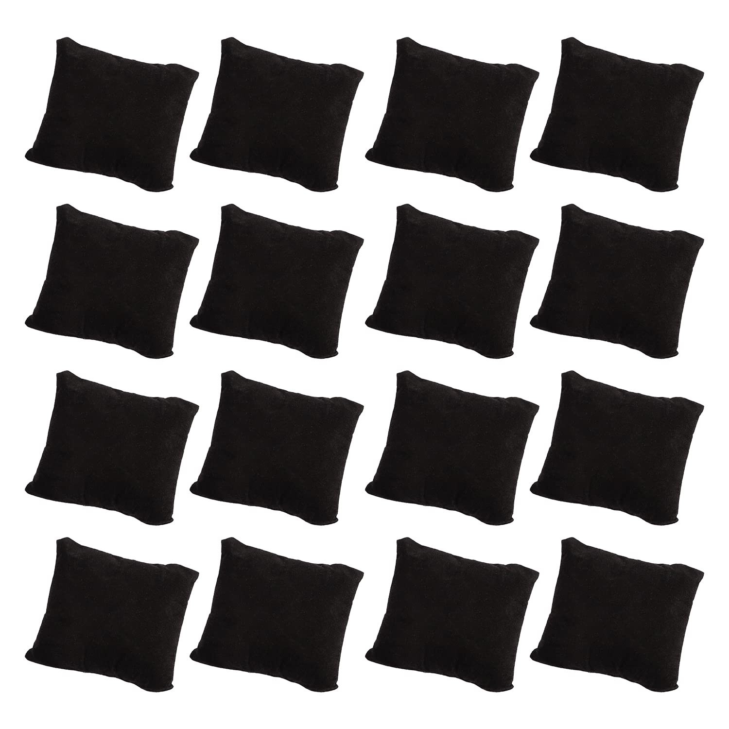 Framendino, 20 Pack Small Black Watch Pillow Velvet 20 Pack,