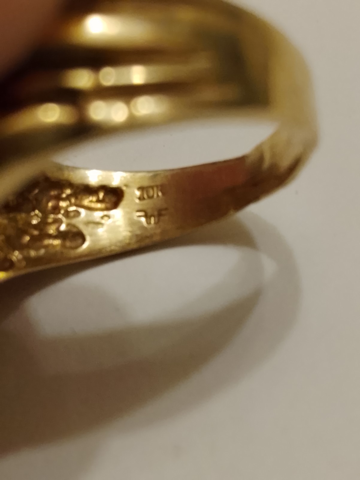 10k gold nugget ring vintage