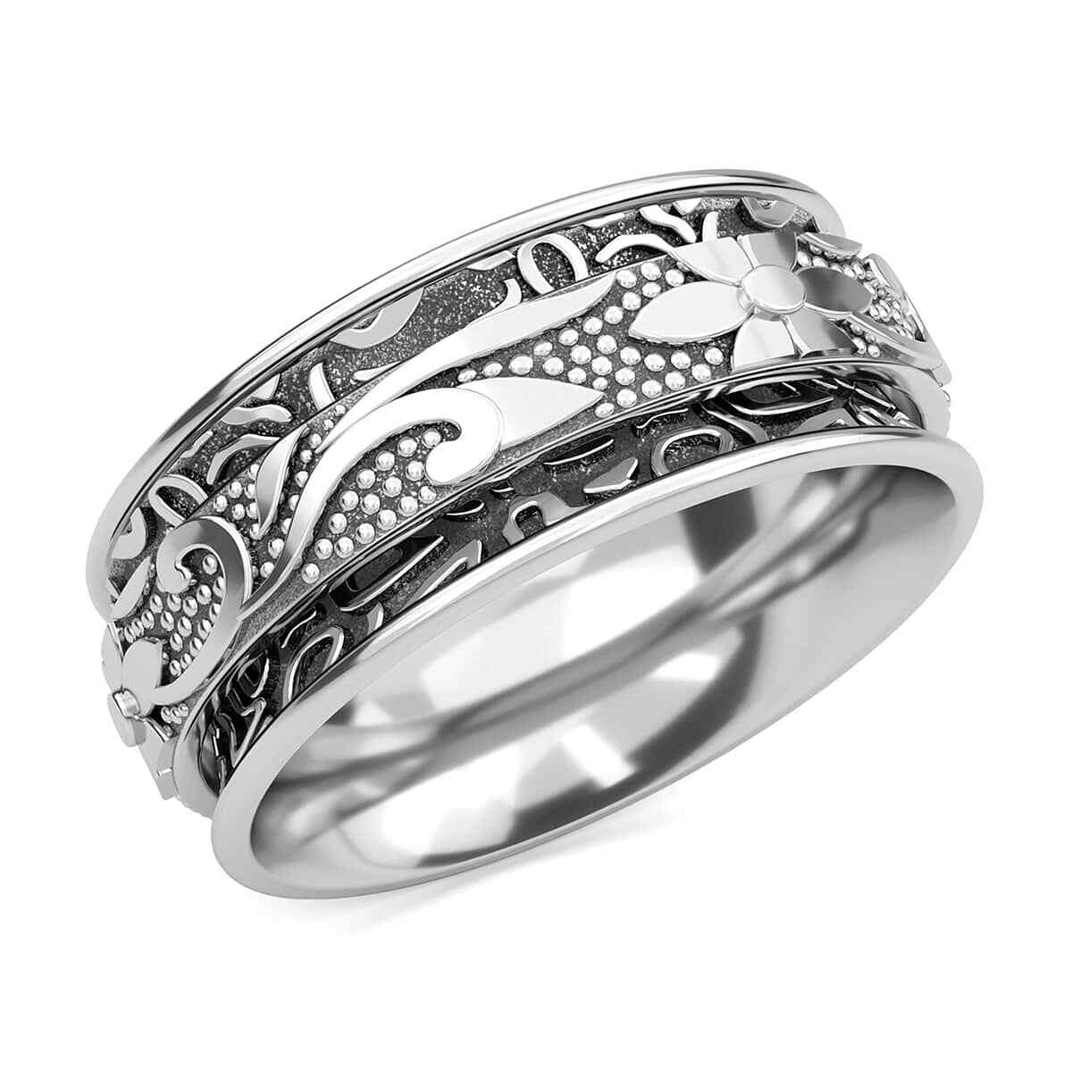Spinner Ring in Sterling Silver 4.90 Grams Size 6