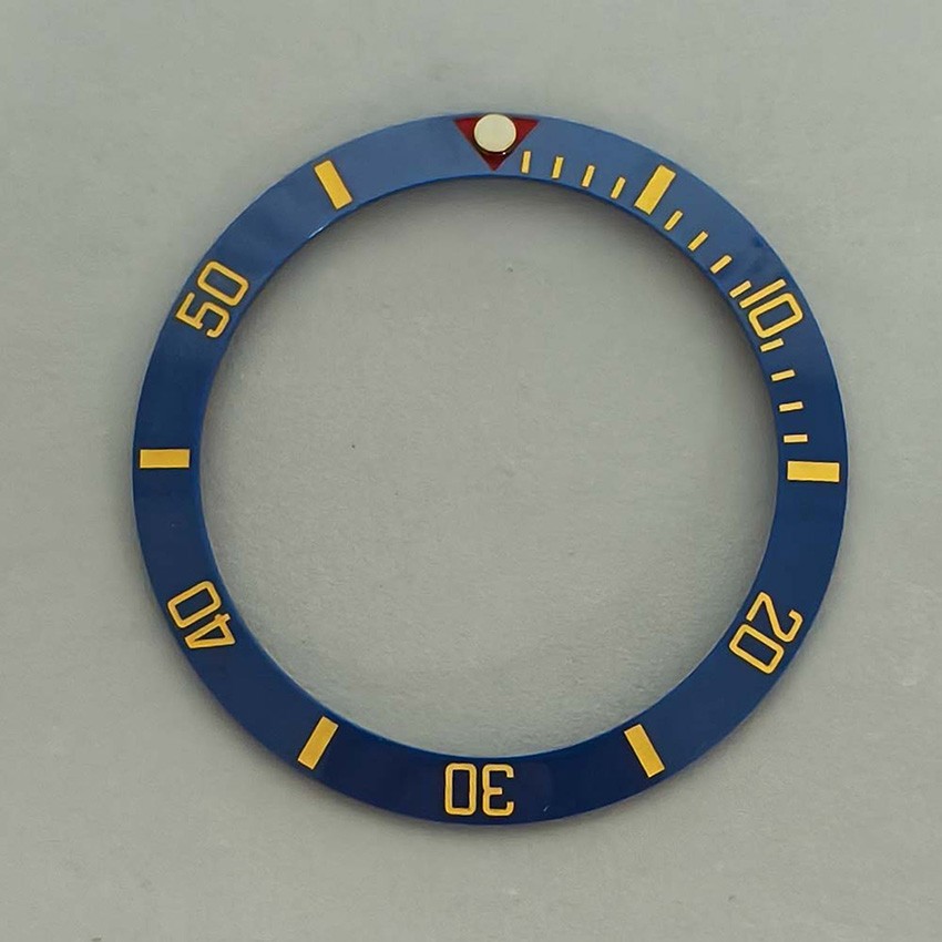 Replacement Ceramic Bezel Insert SUB Beveled Bezel Ring Watch Accessories