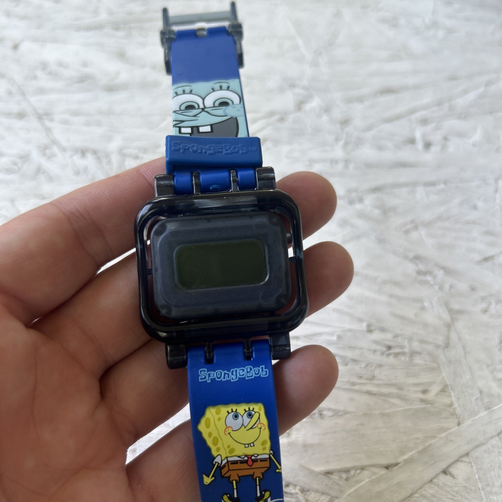 SpongeBob SquarePants Flip Watch Nickelodeon 2004 Viacom Needs Battery Untested