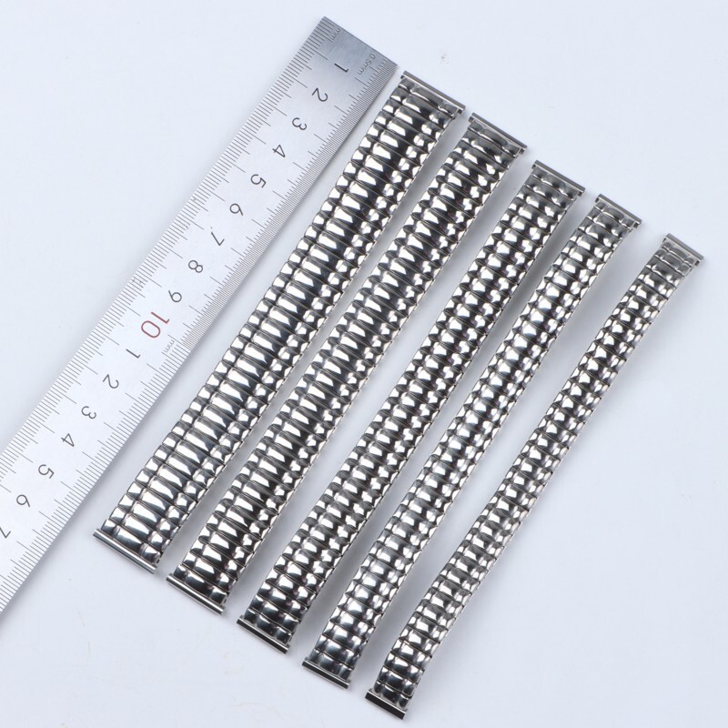Quality Stainless Steel Spring Watch Band Metal Elastic Strap 12/14/16/18/20mm