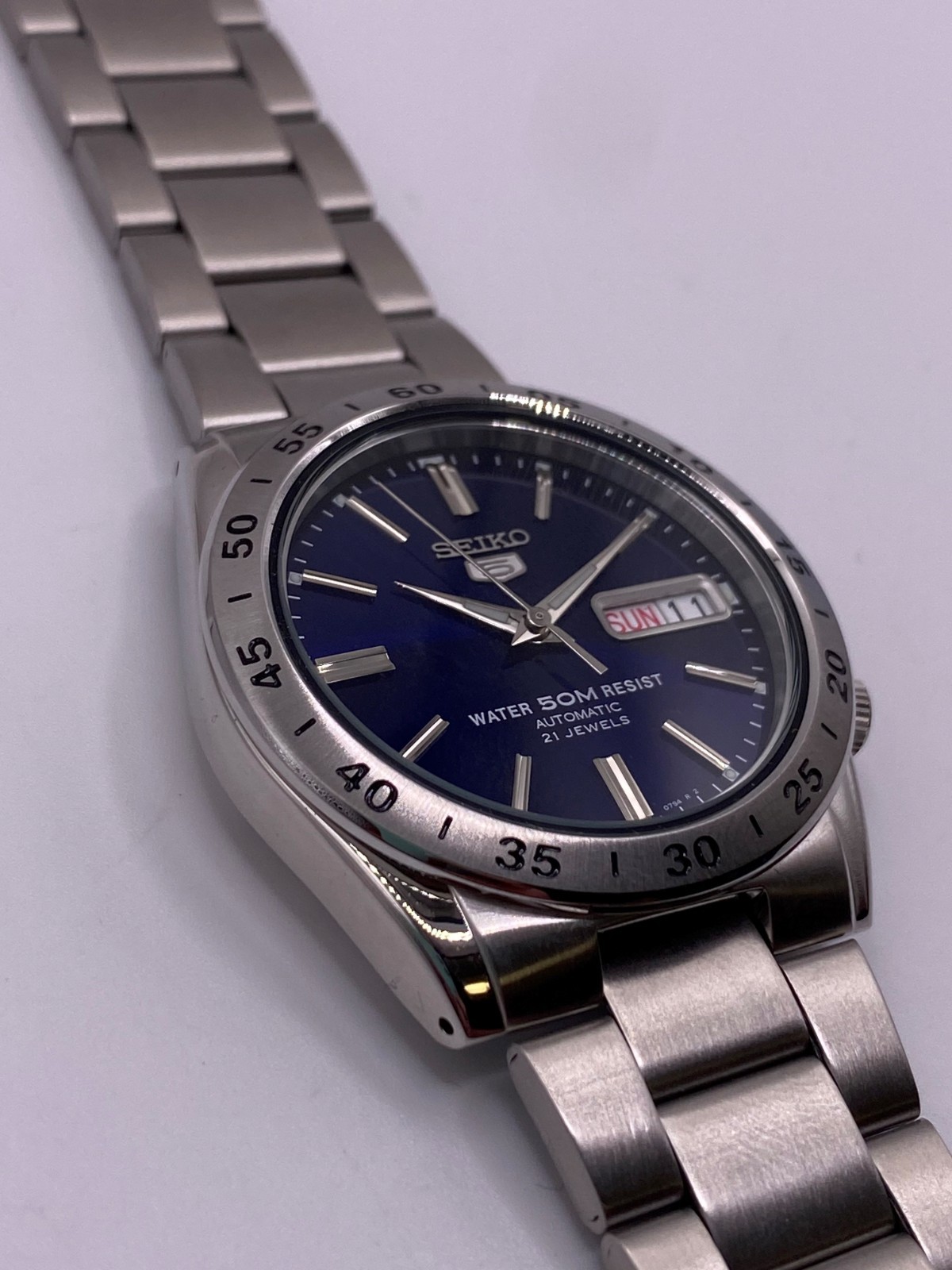 Seiko 5 Automatic Blue Dial Stainless Steel Men’s Watch SNKD99K1 RRP £199