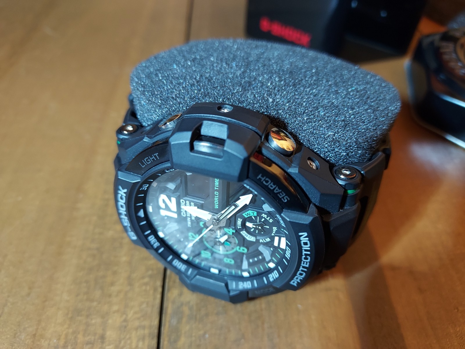 G-Shock GA-1100 Gravitymaster “Master of G” Men’s Watch, Black/Silver/Green- New
