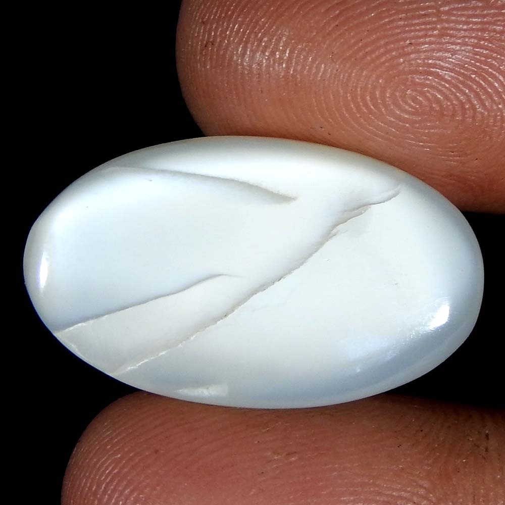 14.35Cts100%Natural Quality Silky Monnstone Oval Cabochon Loose Gemstone