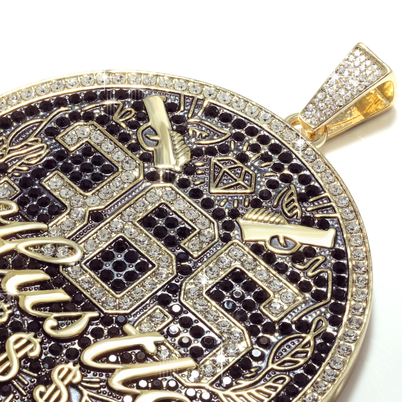14K Rope Chain 10mm 24″ & 30″ | Medallion 365 Hustle Gold Plated Men XXL Hip Hop