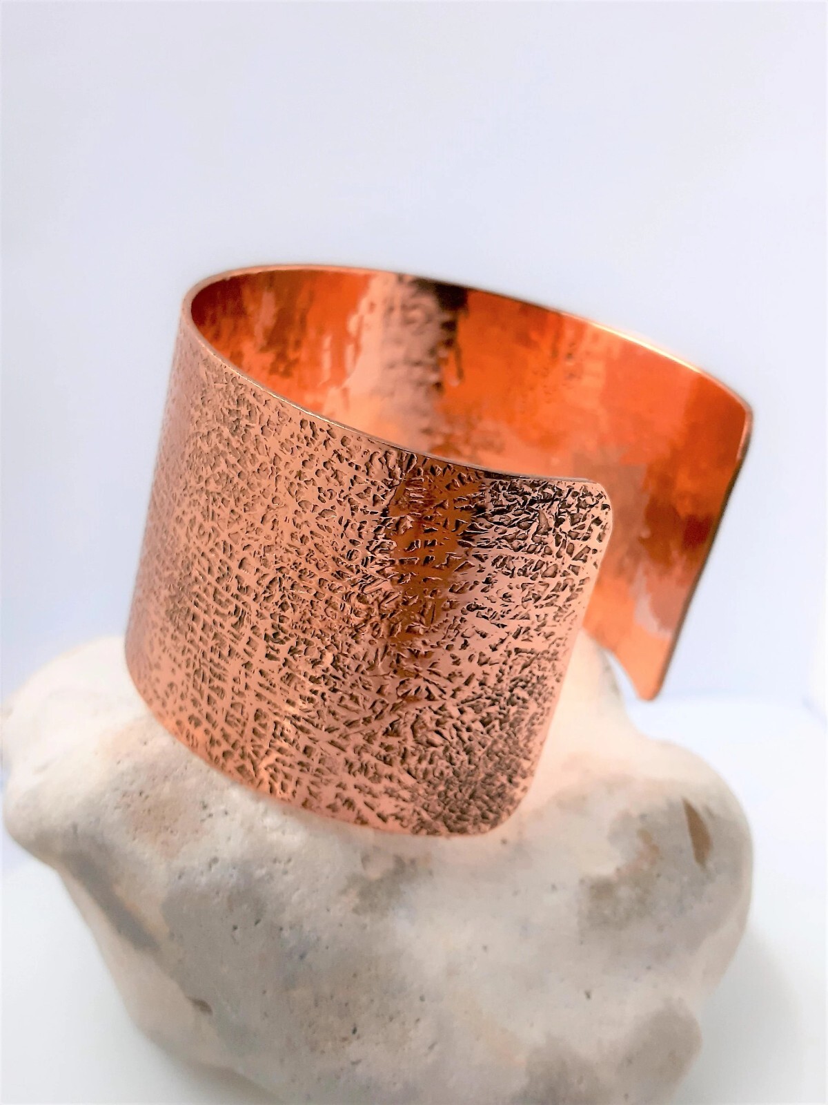 Pure copper adjustable bracelet with hammer work,handmade,free UK delivery,gift
