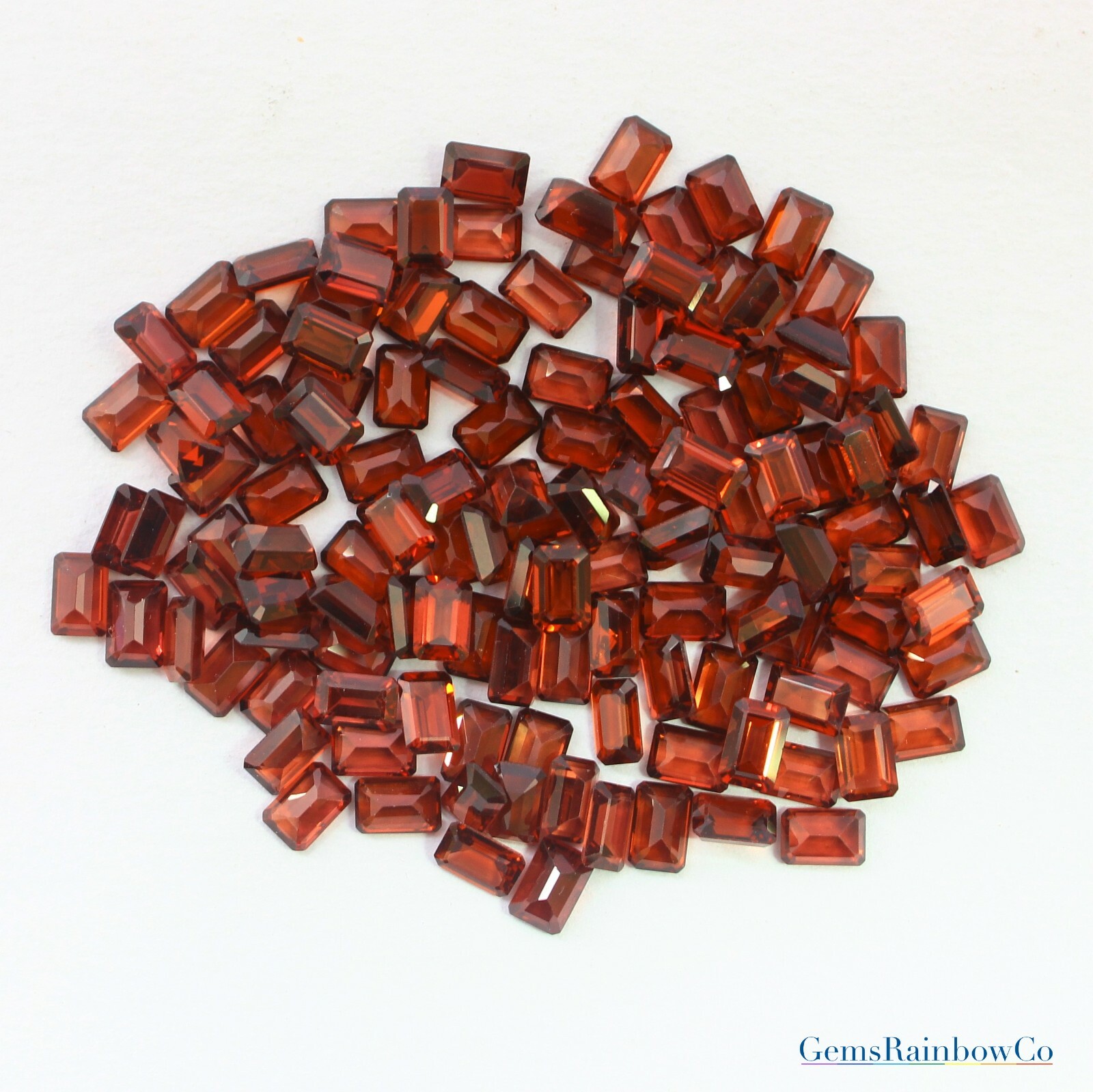 Natural Garnet Octagon Cut Faceted 6x4mm to 10x8mm Loose gemstone AAA Quality
