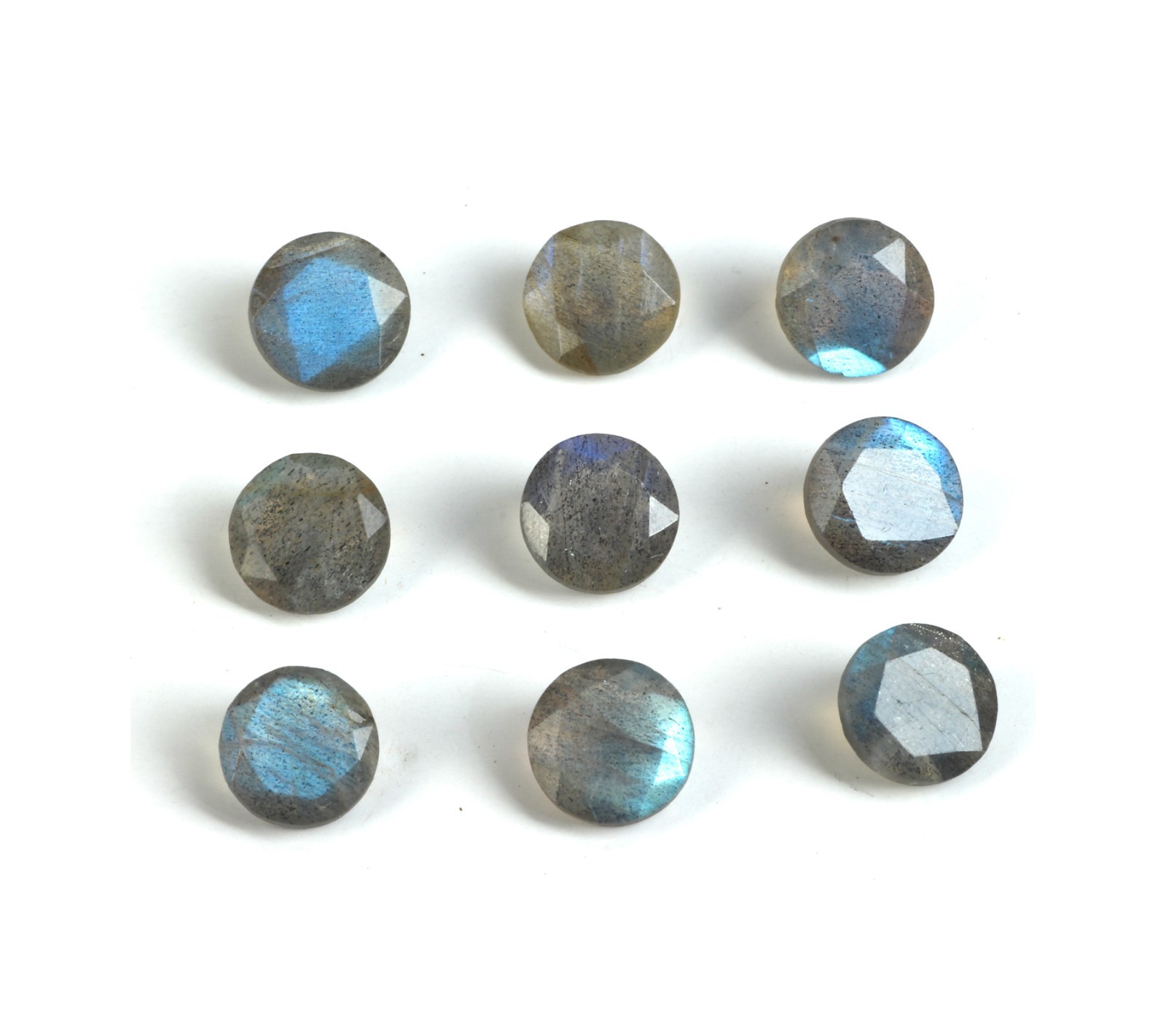 AAA Natural Labradorite Moonstone Round Cut Loose Gemstone For Making Jewelry