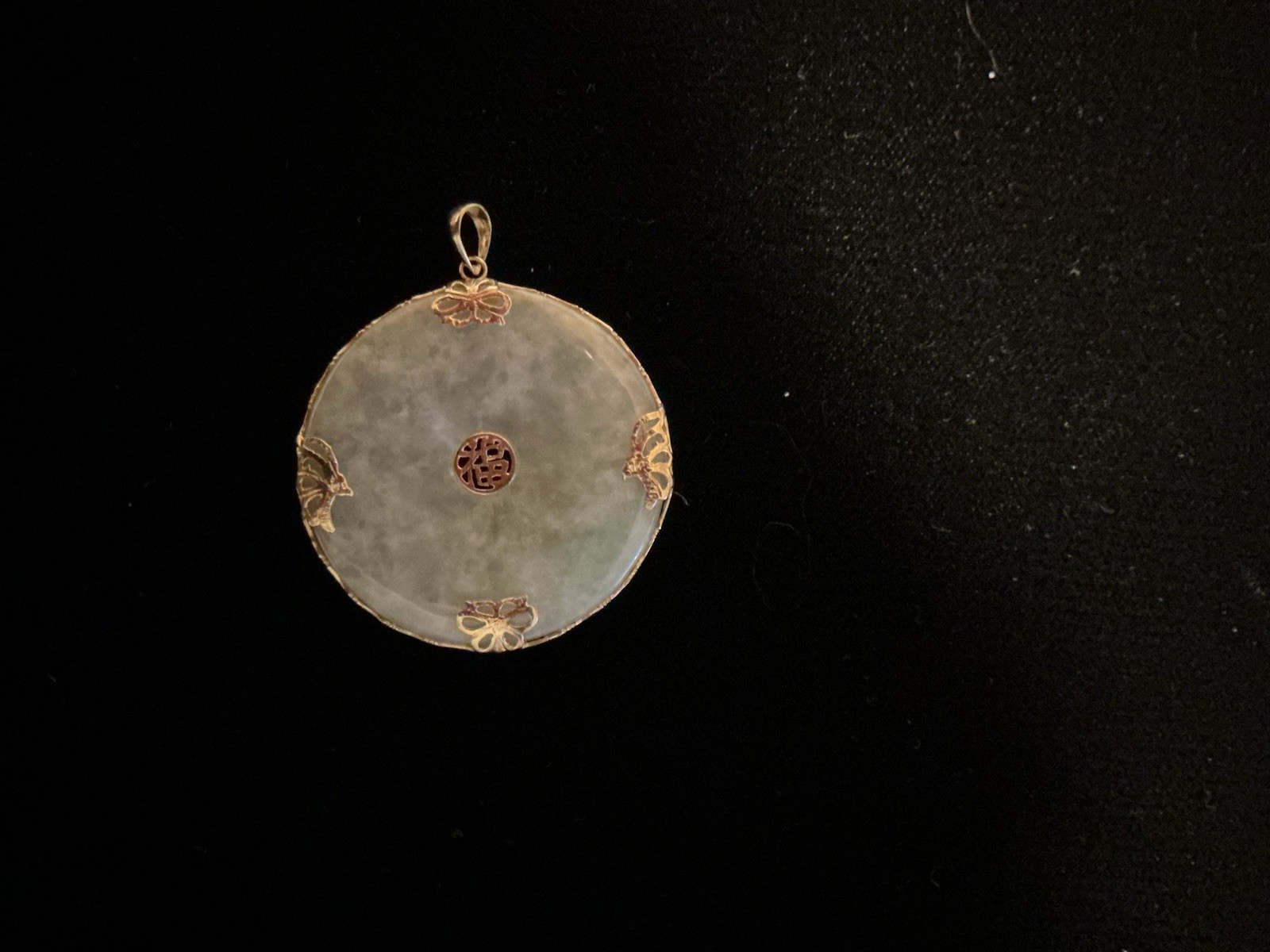 Jade Pendant 14kt Gold 11.7g