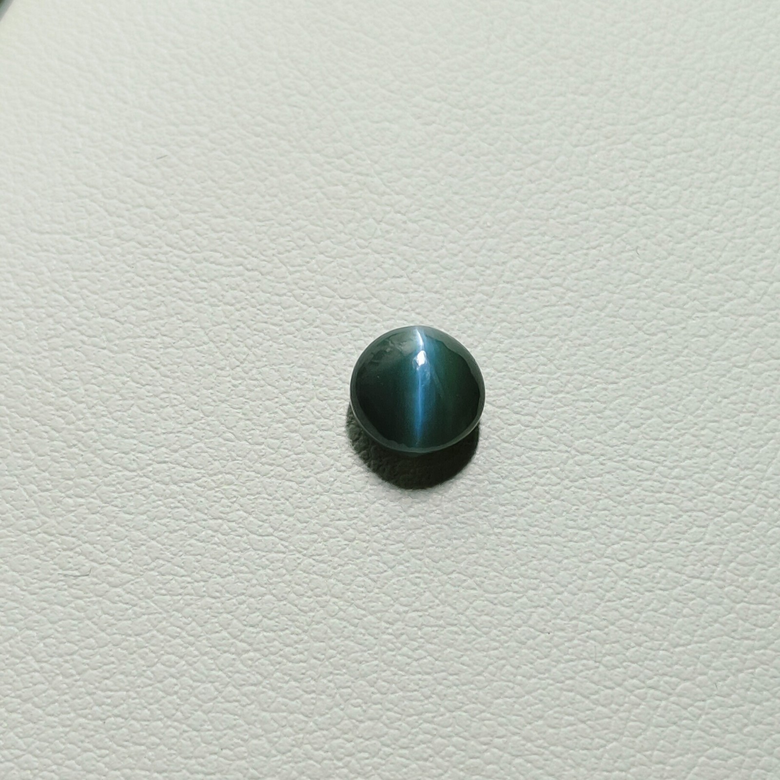 1.72 Ct Natural Alexandrite Cats Eye Loose Gemstone 6.4×6.5×4 mm Cab Round Green