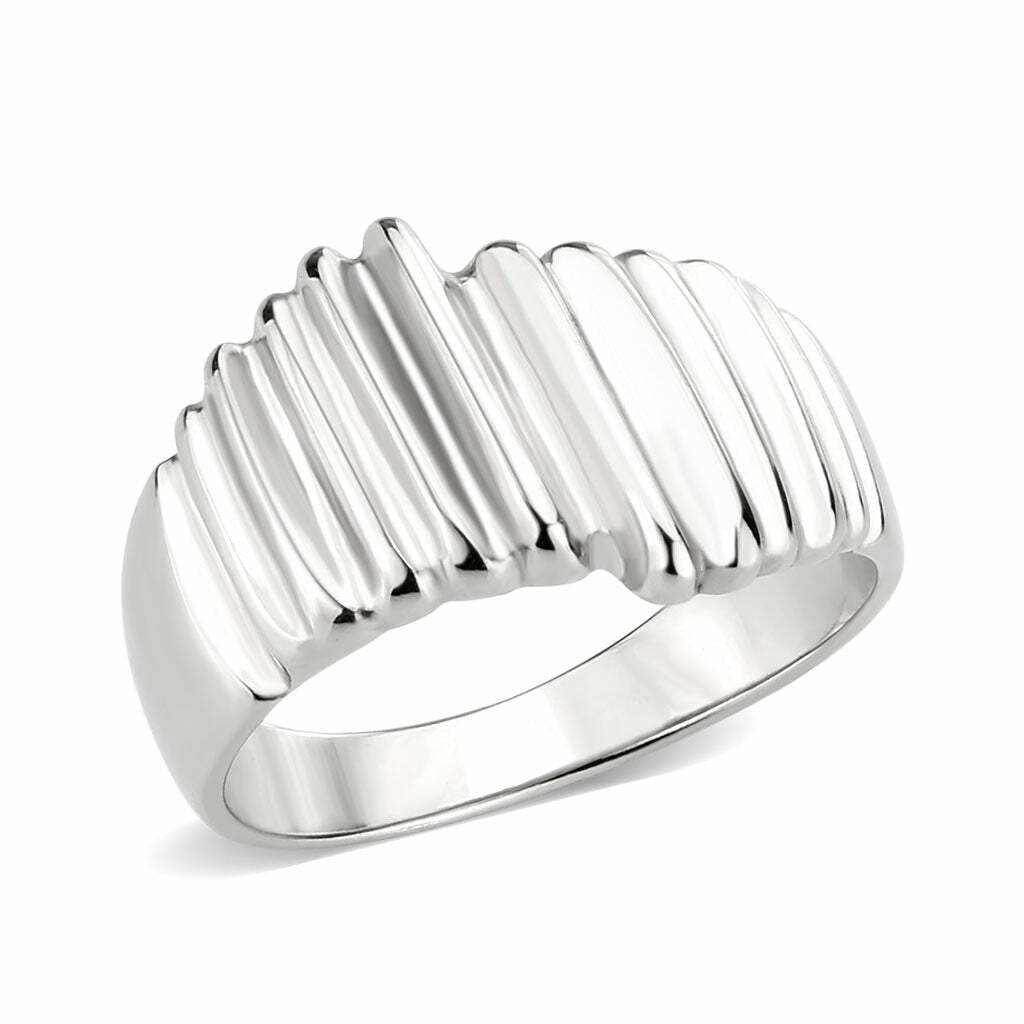 TK3804 – High polished (no plating) Stainless Steel Ring with NoStone in No