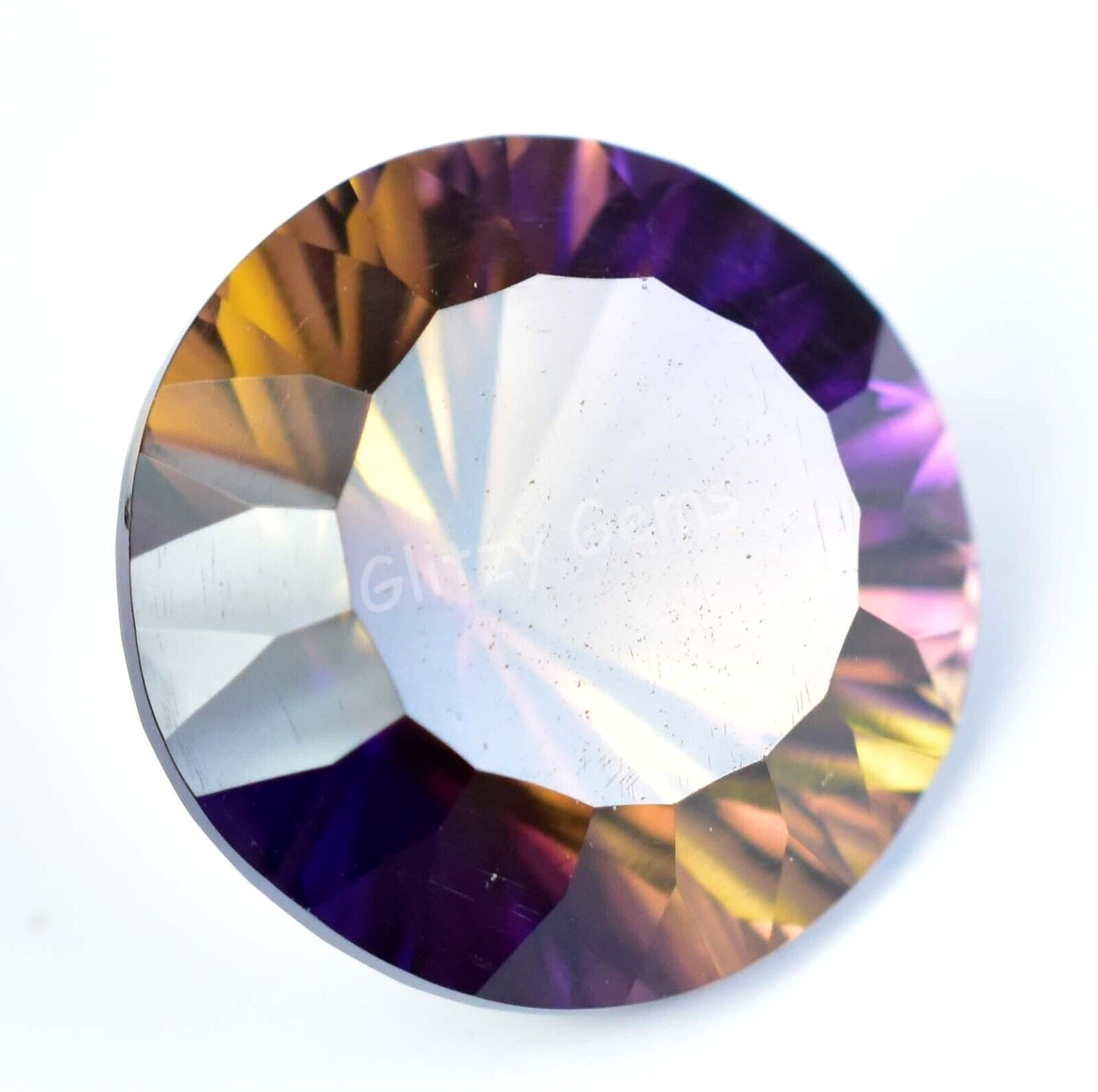 Natural Flawless Bi-Color Ametrine 21.95 Ct Certified Gemstone From Bolivia