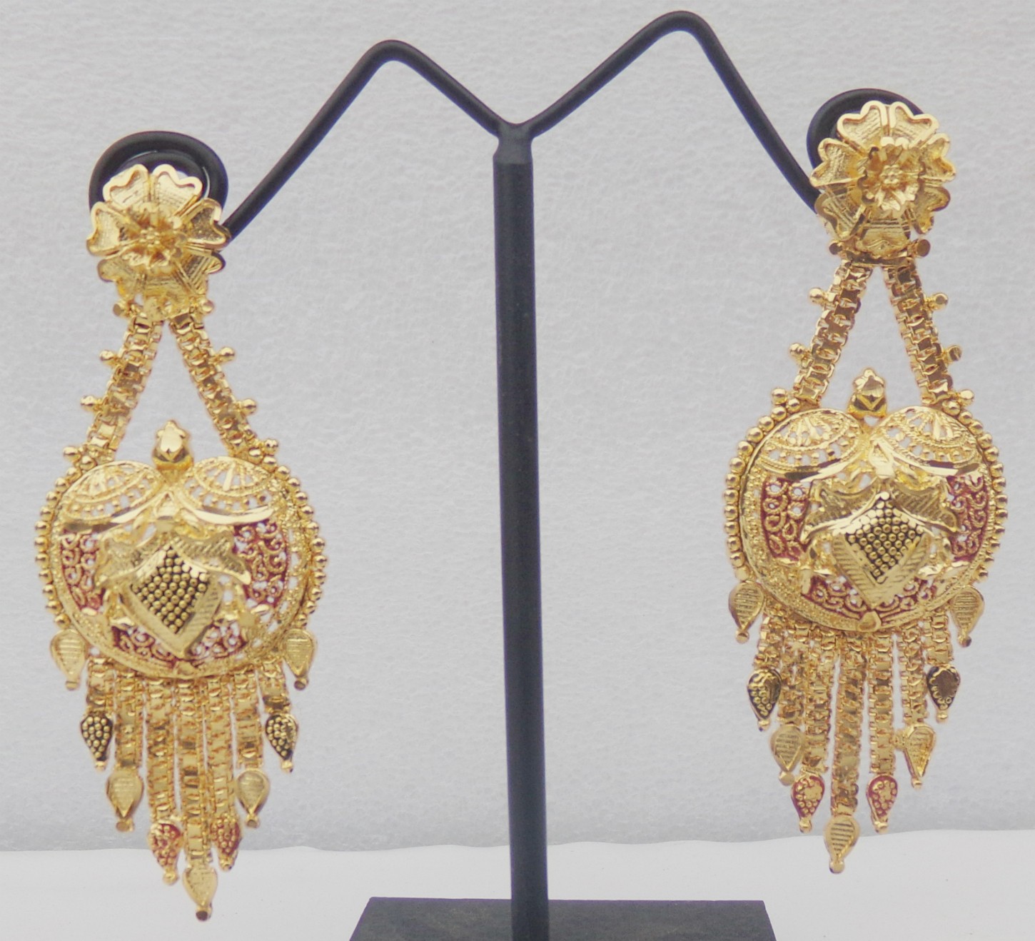 Bollywood south India gold plated Earrings For Girls and Women 22k traditional