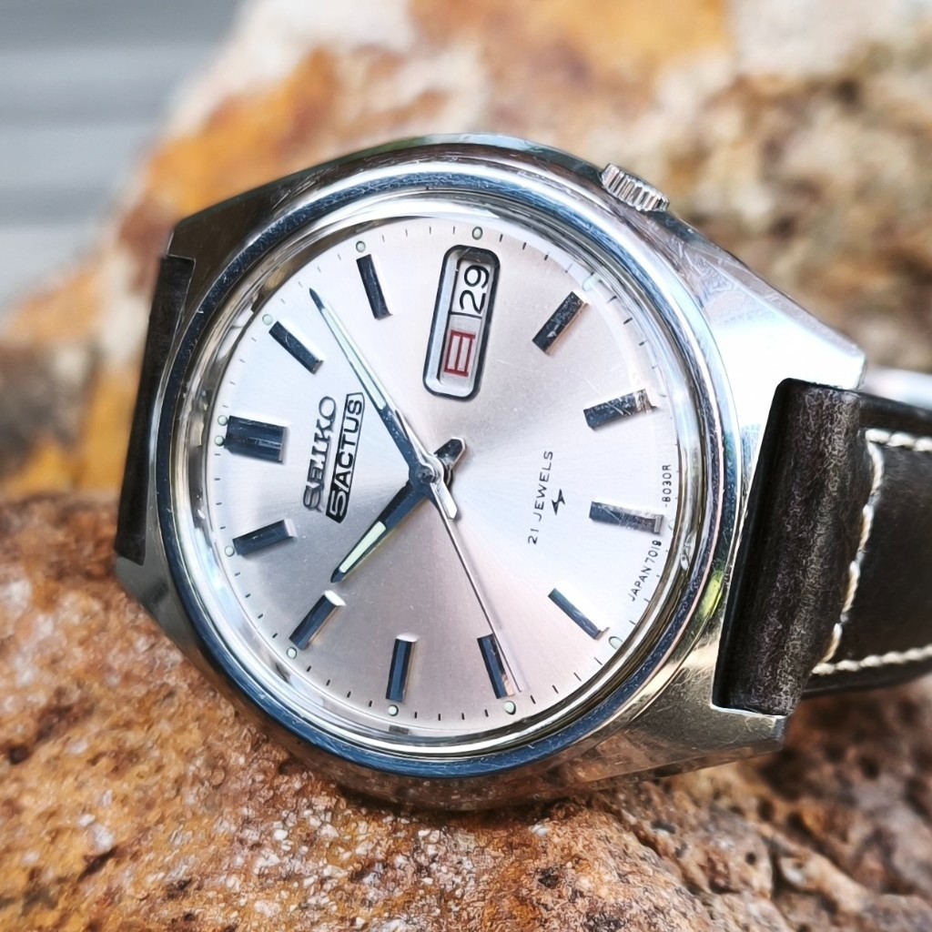 Vintage 1971 Seiko 5 Actus 7019-8010 21J Automatic Watch Serviced Japan