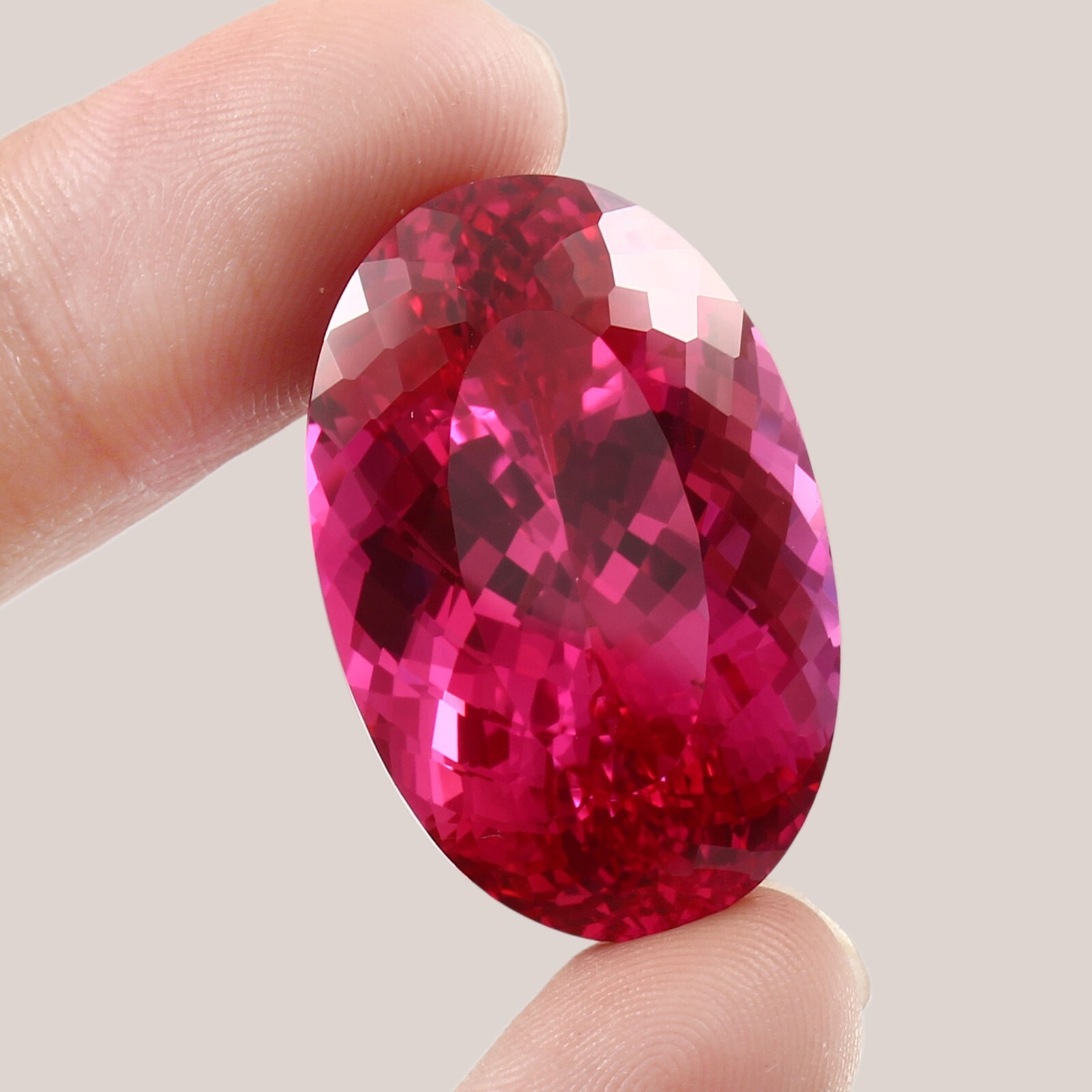 AAA Natural Flawless Mozambique Blood Red Ruby Oval Cut Loose Gemstone 31×20.5MM