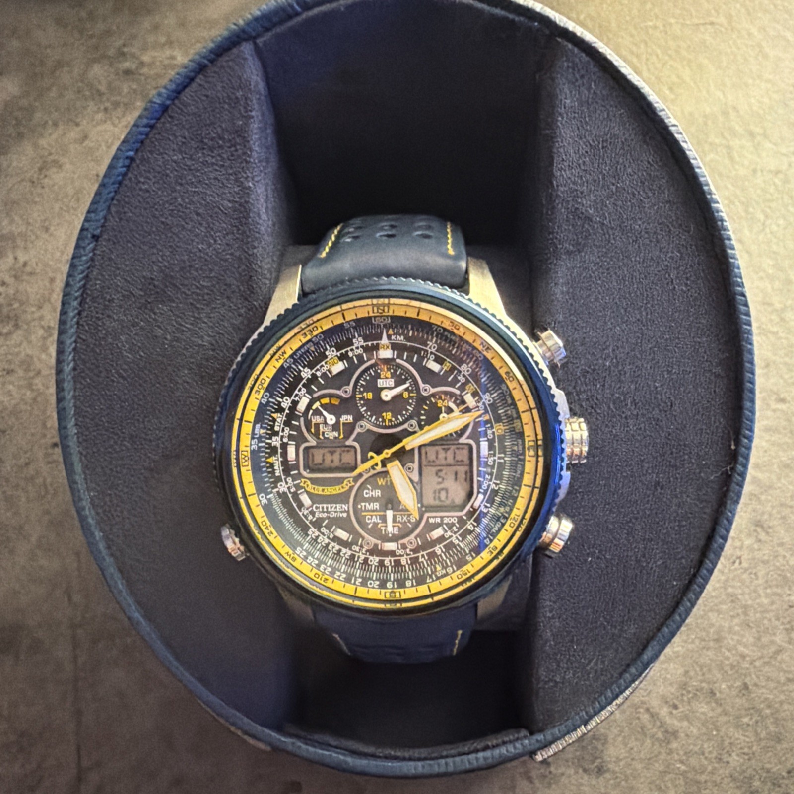 Citizen Promaster Skyhawk AT Blue Angels JY8031-05L Eco-drive Atomic Watch