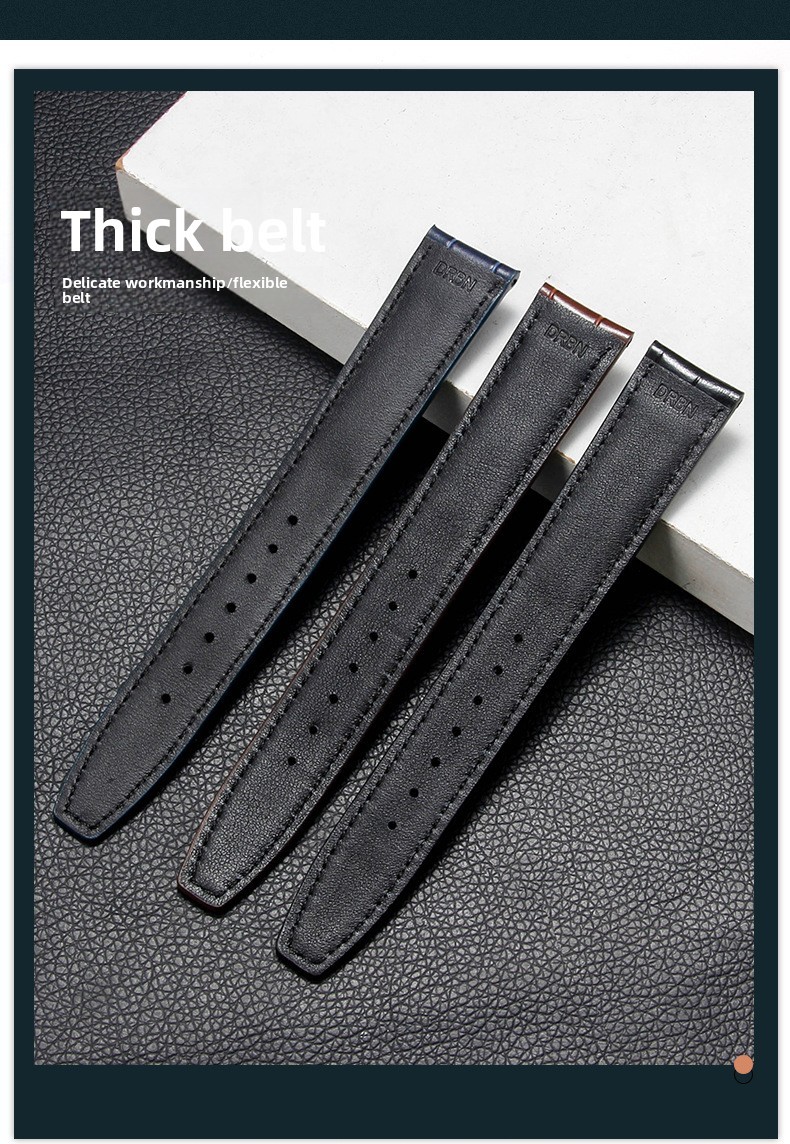 Quality Crocodile Grain Genuine Leather Watch Band Straps Mens 20mm 22mm for IWC