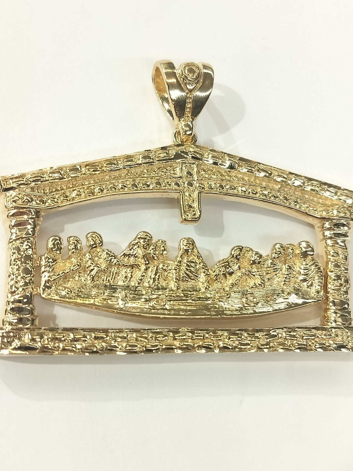 14k18k Gold-filled Large The Last Supper Jesus Christ Pendant Charm