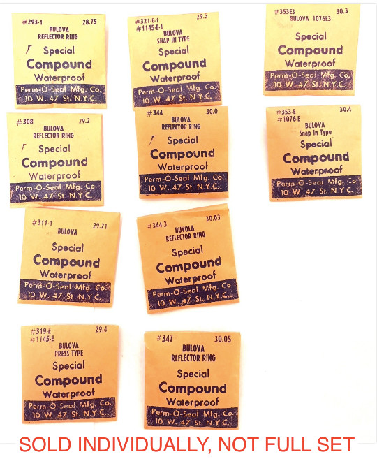 BULOVA Special Compound Waterproof Acrylic Watch Crystals Various Types + Sizes