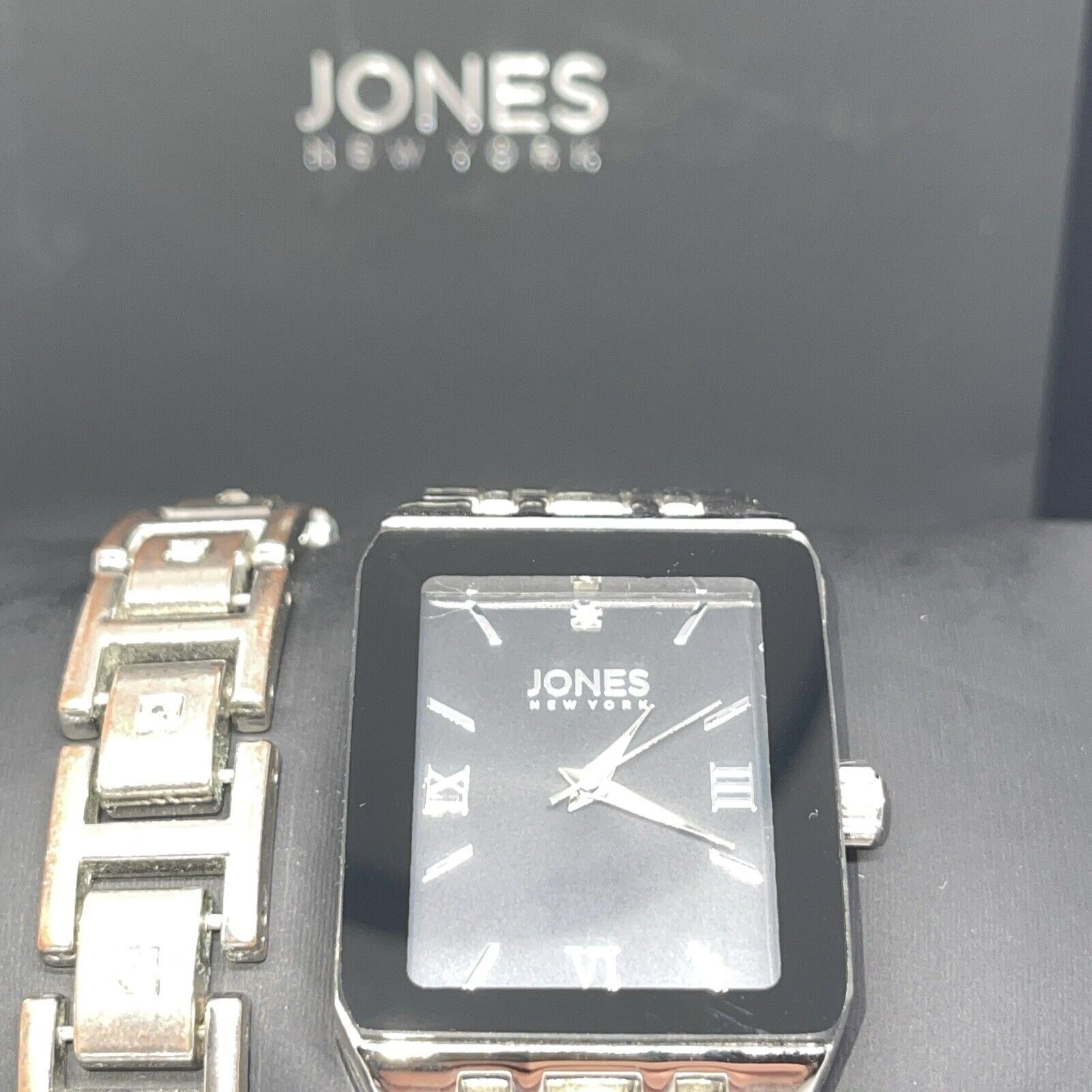 Jones NY Stainless Steel Men’s Watch Bracelet (2 Piece Set)Sleek Stylish Fashion