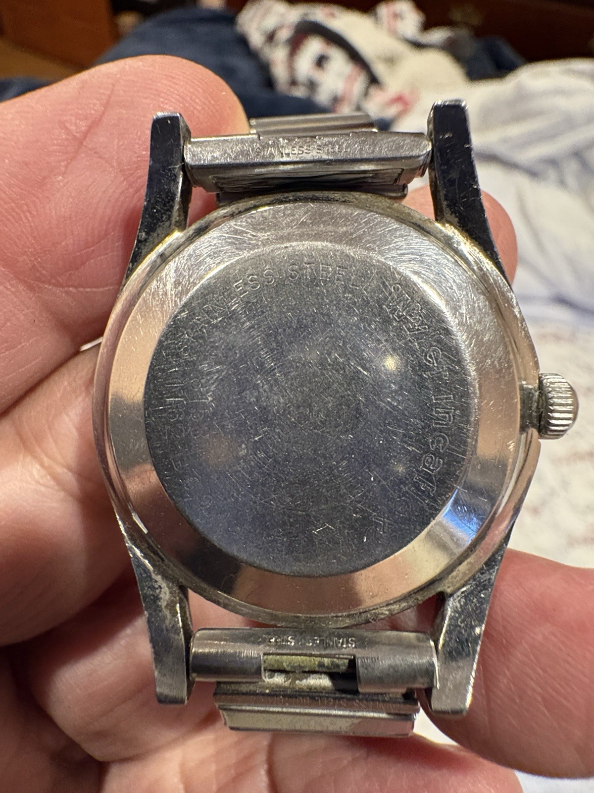 Wyler Men’s Incaplex Superior 25 Unwind Swiss 1162 8158 Automatic Vintage Watch