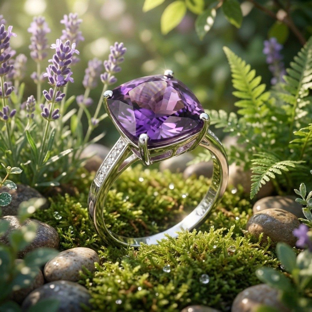 Amethyst Ring Engagement & Wedding Ring Gift Ace Jewellery Of York Fine Jewelry