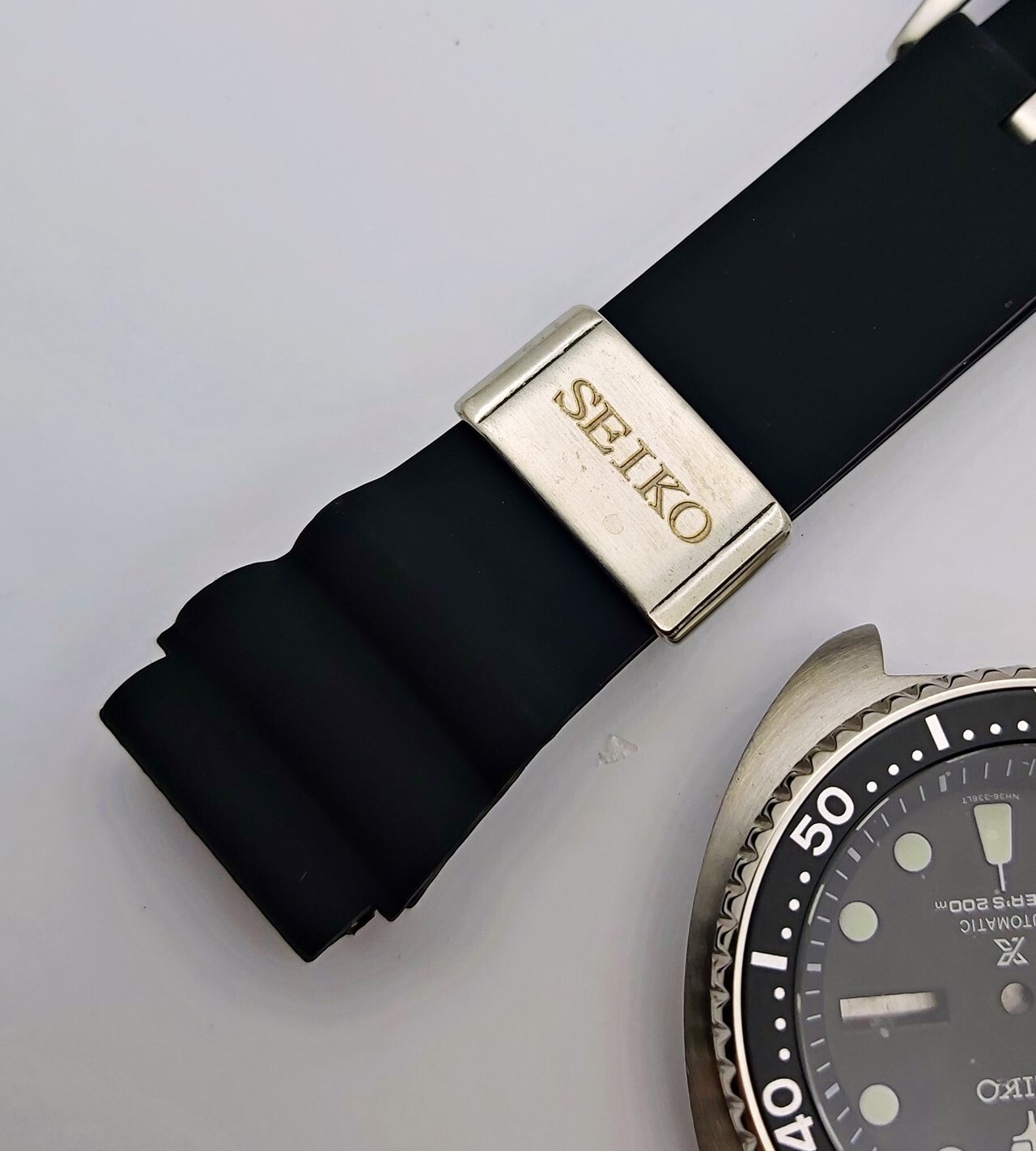 NEW AF SEIKO TURTLE SRP777 BLACK KIT CASE BEZEL GLASS CROWN DIAL HANDS STRAP