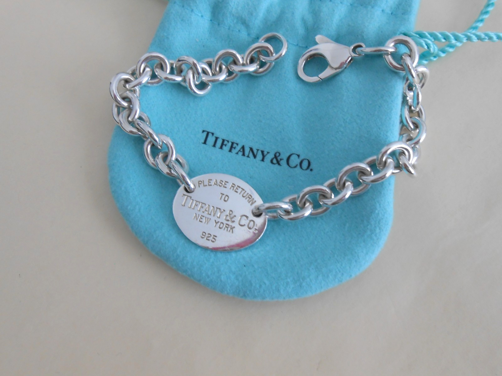 Tiffany & Co. Return to Tiffany Oval Tag Bracelet 8.25”