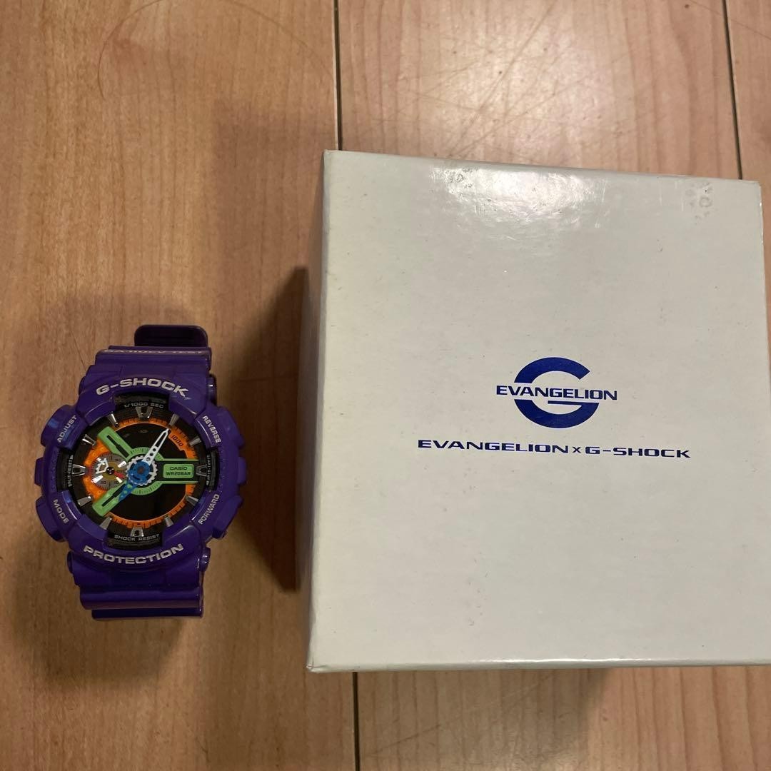 Casio G-Shock GA-110EV-6AJR Evangelion Unit-01 Full Set Battery Dead As-is Rare