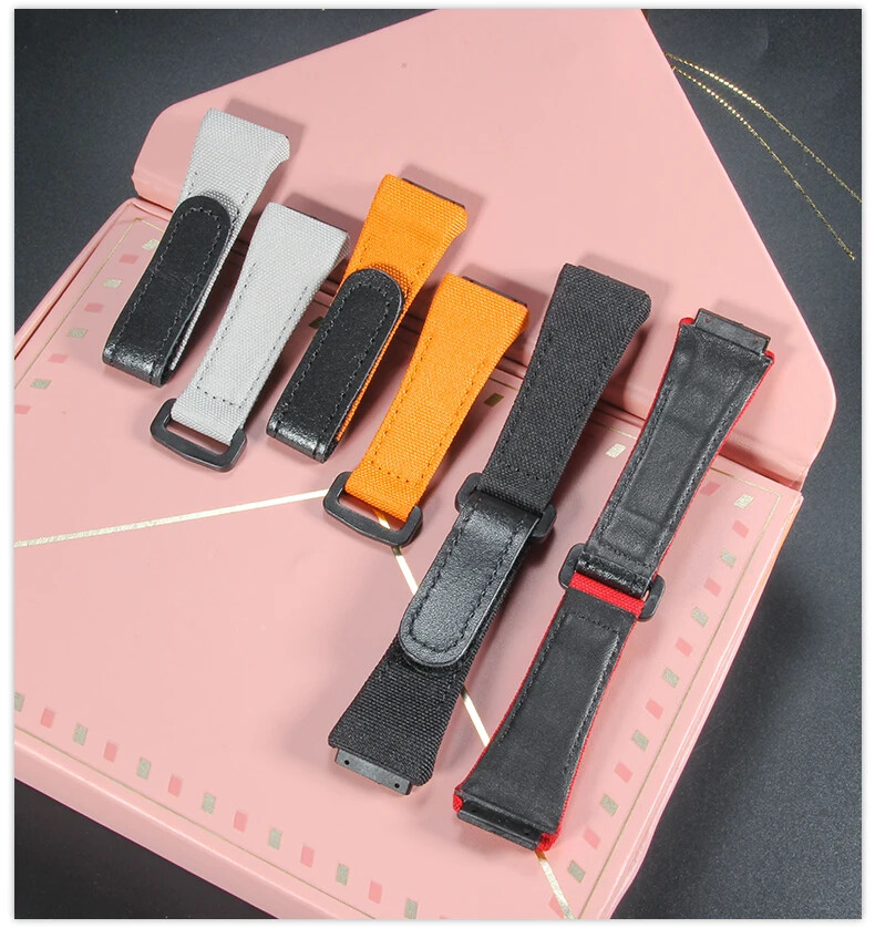 Nylon Canvas Hybrid Watch Strap Fits Richard Mille RM050 RM053 RM011