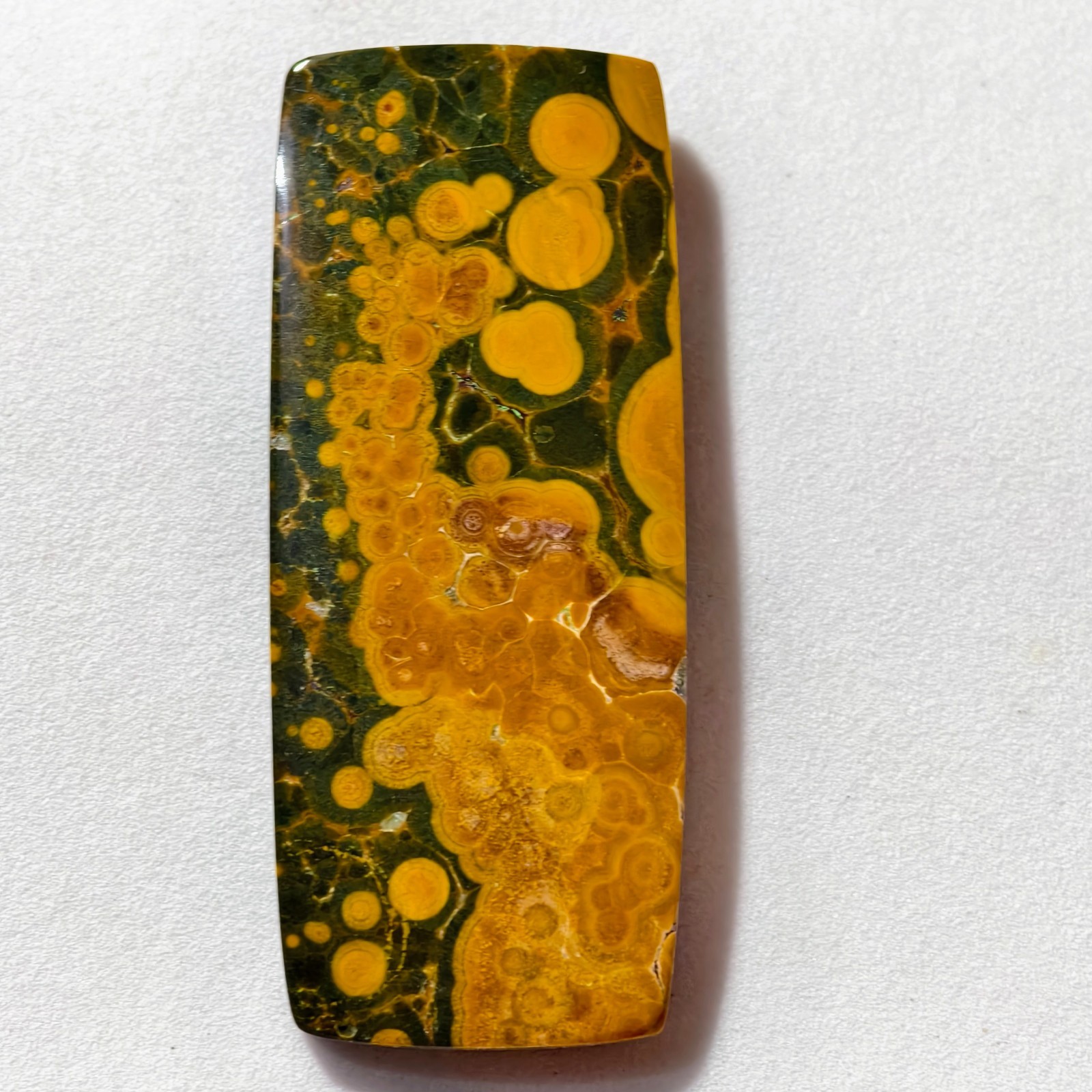 69 Cts Natural Ocean Jasper Cabochon Gemstone For Jewelry 52x21x5 MM
